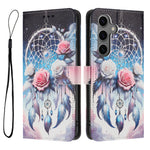 For Samsung Galaxy S25 FE Wallet Case Pattern Printing PU Leather Phone Cover with Lanyard