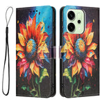 Oppo Reno14 Pro 5G (Kina) / Oppo Reno14 Pro 5G (Global) Plånboksfodral Mönstertryck PU-läder mobilfodral med Snodd
