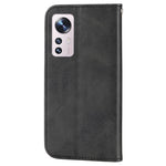 For Xiaomi 12 Pro 5G / 12 Pro (Dimensity) 5G / 12S Pro 5G Rhombus Pattern Imprinted Folio Flip PU Leather Stand Case Calf Texture Phone Wallet Cover with Strap
