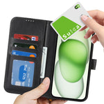 For iPhone 13 mini Stand Case Shockproof Leather Wallet Phone Cover