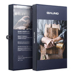 QIALINO For iPhone 17 Pro Max Wallet Case Stand Genuine Cow Leather Flip Phone Cover