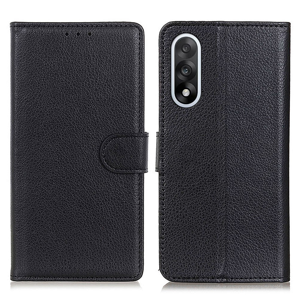 For OnePlus Nord 5 5G / Ace 5 Ultra 5G Wallet Case PU Leather Phone Cover Litchi Texture