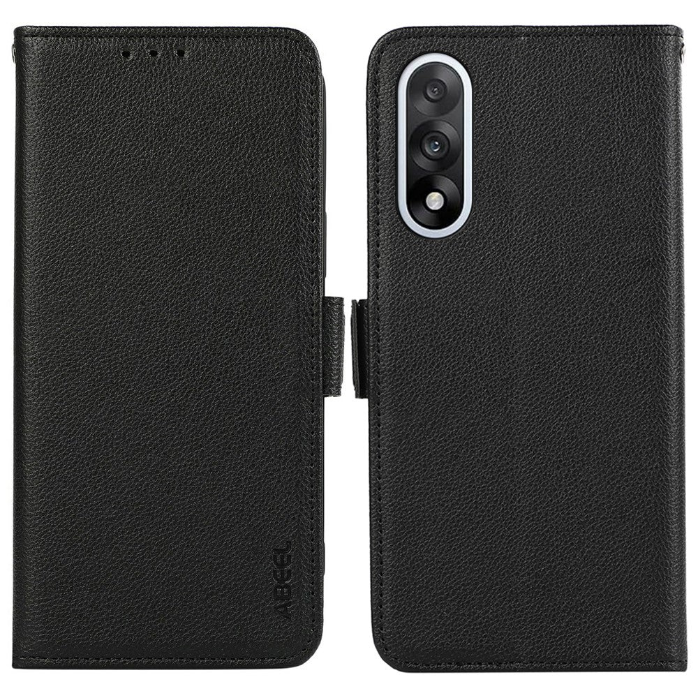 ABEEL Skal För OnePlus Nord 5 5G / Ace 5 Ultra 5G Litchi Texture Läder RFID-blockerande mobilskal