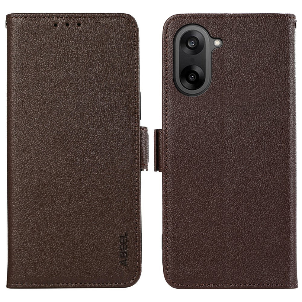 ABEEL For OnePlus Nord CE5 5G / Ace 5 Racing 5G Case Litchi Texture Leather RFID Blocking Phone Cover