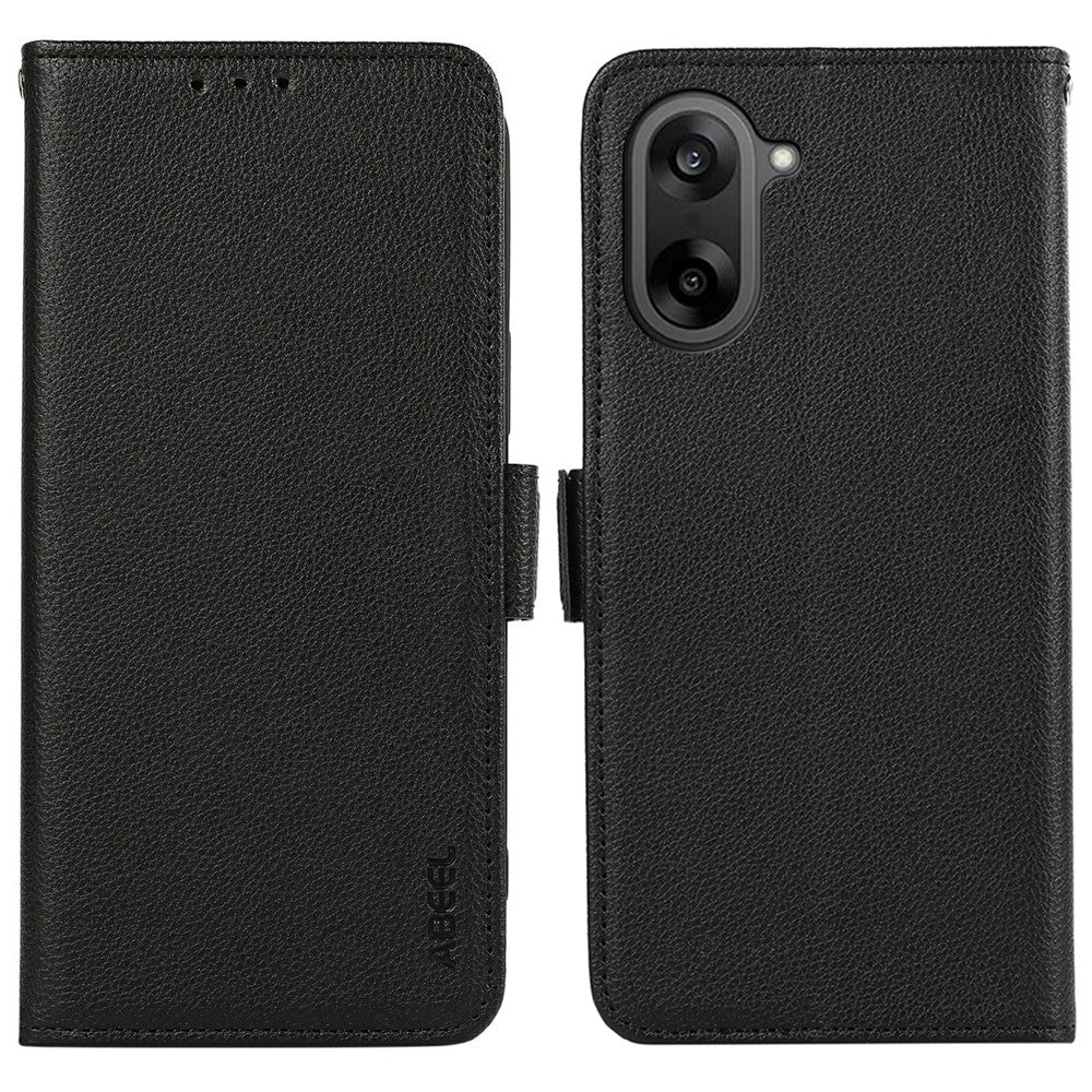 ABEEL For OnePlus Nord CE5 5G / Ace 5 Racing 5G Case Litchi Texture Leather RFID Blocking Phone Cover