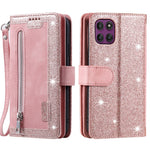 For Motorola Moto G86 5G Case 9 Card Slots Zipper Wallet PU Leather Phone Cover with Wrist Strap