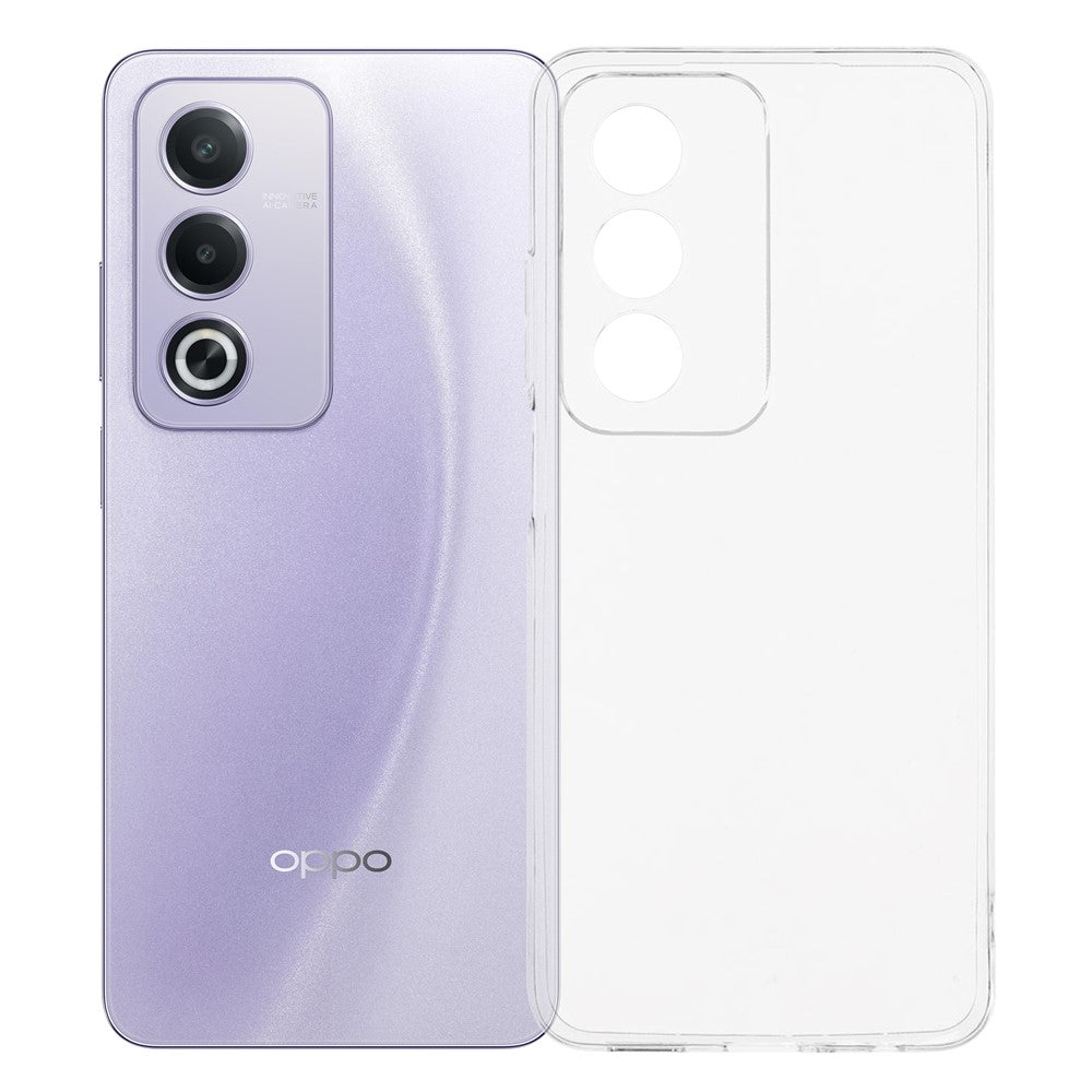 For Oppo A80 5G / A3 Pro (India) 5G Back Cover Ultra Thin Flexible TPU Clear Phone Case