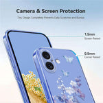 For iPhone 17 Case Butterfly Floral Pattern Printing TPU Phone Back Cover