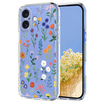 For iPhone 17 Case Butterfly Floral Pattern Printing TPU Phone Back Cover