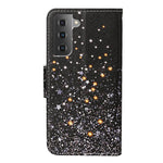 For Samsung Galaxy S23+ Cross Texture PU Leather Shockproof Phone Case Pattern Printing Wallet Stand Folio Flip Cover