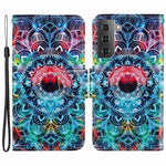 For Samsung Galaxy S23+ Cross Texture PU Leather Shockproof Phone Case Pattern Printing Wallet Stand Folio Flip Cover