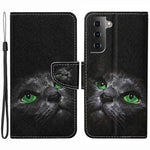 For Samsung Galaxy S23+ Cross Texture PU Leather Shockproof Phone Case Pattern Printing Wallet Stand Folio Flip Cover