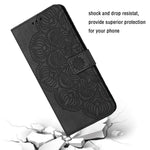 For Samsung Galaxy S23+ Mandala Flower Imprinted Folio Flip Phone Case PU Leather Stand Wallet Cover with Strap