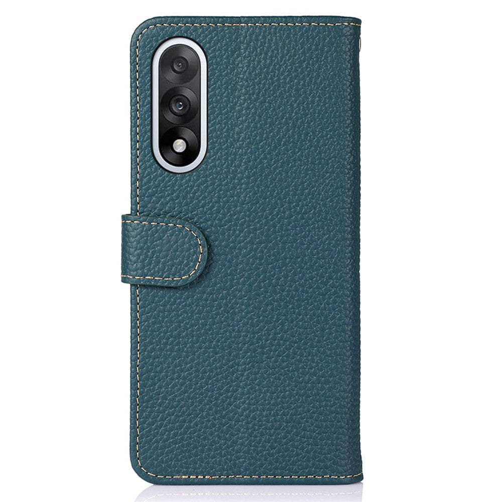 KHAZNEH For OnePlus Nord 5 5G / Ace 5 Ultra 5G Case Genuine Cow Leather Flip Phone Cover