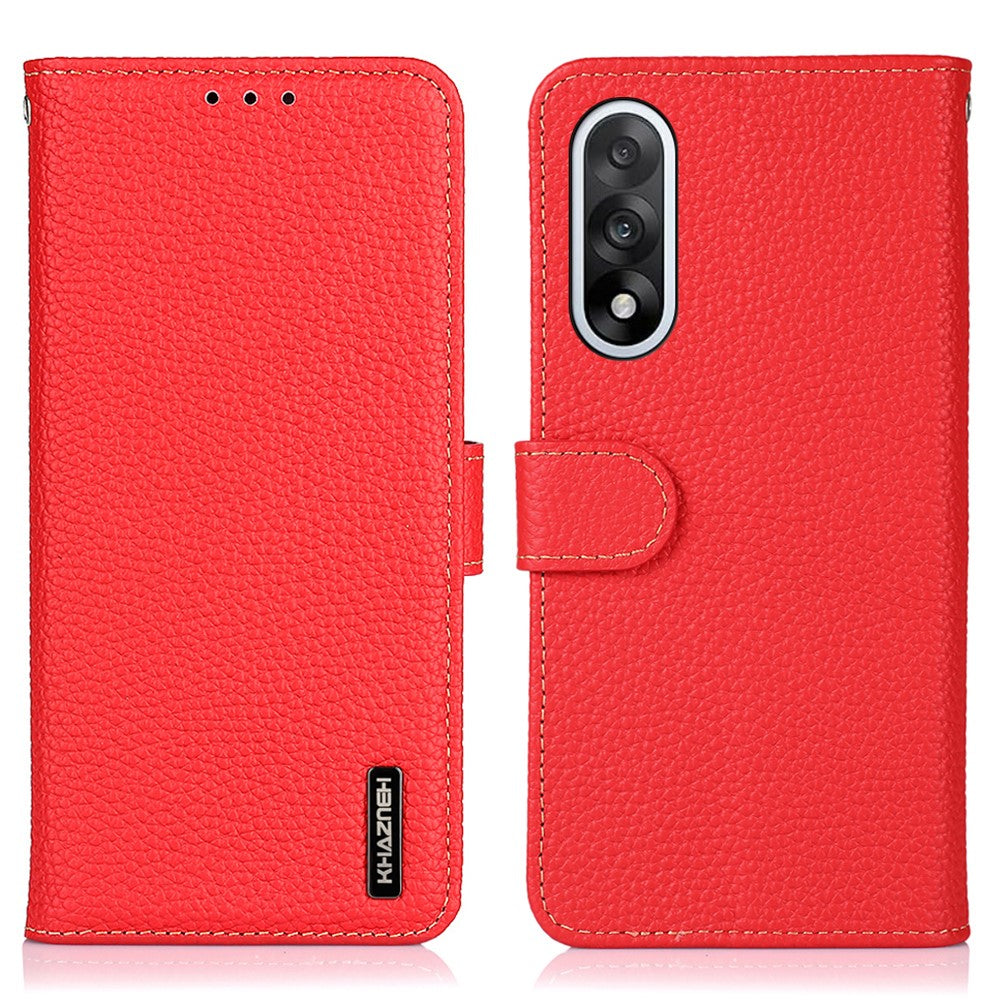 KHAZNEH For OnePlus Nord 5 5G / Ace 5 Ultra 5G Case Genuine Cow Leather Flip Phone Cover