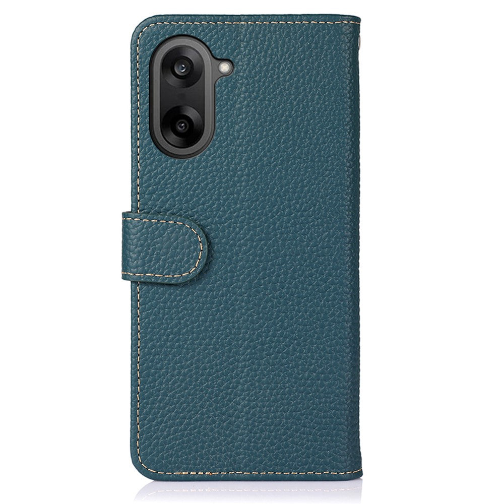 KHAZNEH For OnePlus Nord CE5 5G / Ace 5 Racing 5G Case Genuine Cow Leather Flip Phone Cover