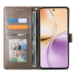 For Oppo Reno14 Pro 5G (Global) Wallet Case Butterfly Floral Imprint PU Leather Phone Cover with Wrist Strap