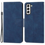 For Samsung Galaxy S23 PU Leather Magnetic Flip Phone Case Stand Function Solid Color Wallet Cover with Strap