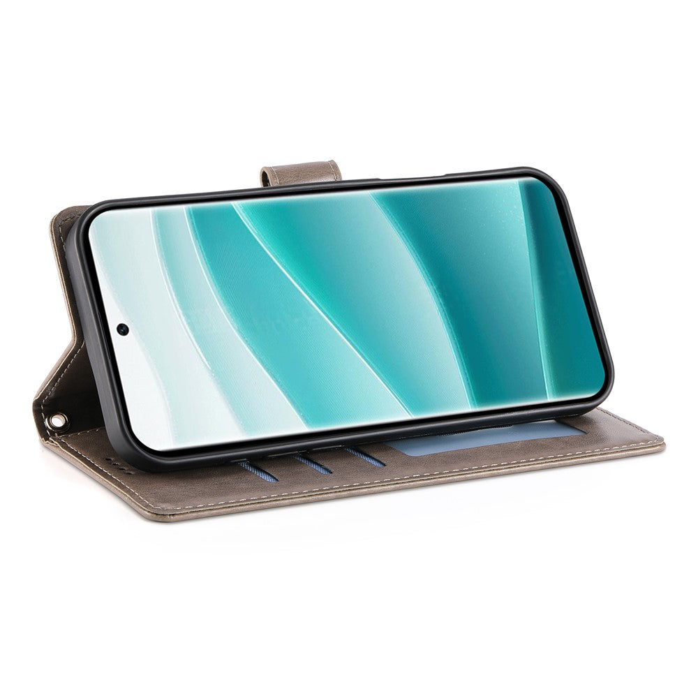 Xiaomi Redmi Note 14 5G Plånboksfodral Fjärilsblommigt PU-läder mobilskal med Handledsrem