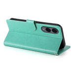 For Samsung Galaxy S25 Edge Wallet Case Butterfly Floral Imprint PU Leather Phone Cover with Wrist Strap