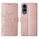 For Samsung Galaxy S25 Edge Wallet Case Butterfly Floral Imprint PU Leather Phone Cover with Wrist Strap
