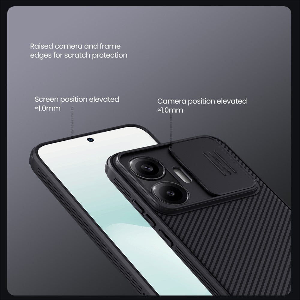 NILLKIN Camshield Pro Series for Xiaomi Poco F7 5G  /  Redmi Turbo 4 Pro 5G Case PC + TPU Phone Cover with Camera Slider