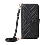 For Samsung Galaxy M36 5G Case with Shoulder / Wrist Strap Leather Phone Cover Stand Wallet