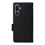 For Samsung Galaxy M36 5G Case with Wrist Strap Litchi Texture PU Leather Wallet Phone Cover