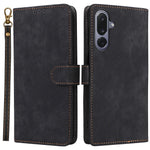Til Samsung Galaxy M36 5G Etui Pung RFID Blokerende PU Læder Telefoncover Stativ med Rem