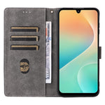 Til Samsung Galaxy M36 5G Etui Pung RFID Blokerende PU Læder Telefoncover Stativ med Rem