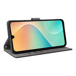Til Samsung Galaxy M36 5G Etui Pung RFID Blokerende PU Læder Telefoncover Stativ med Rem