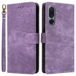 Til Samsung Galaxy M36 5G Etui Pung RFID Blokerende PU Læder Telefoncover Stativ med Rem