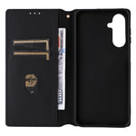 For Samsung Galaxy M36 5G Case Wallet Rhombus Imprinted Leather Phone Cover