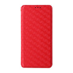 For Samsung Galaxy M36 5G Case Wallet Rhombus Imprinted Leather Phone Cover