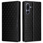 For Samsung Galaxy M36 5G Case Wallet Rhombus Imprinted Leather Phone Cover