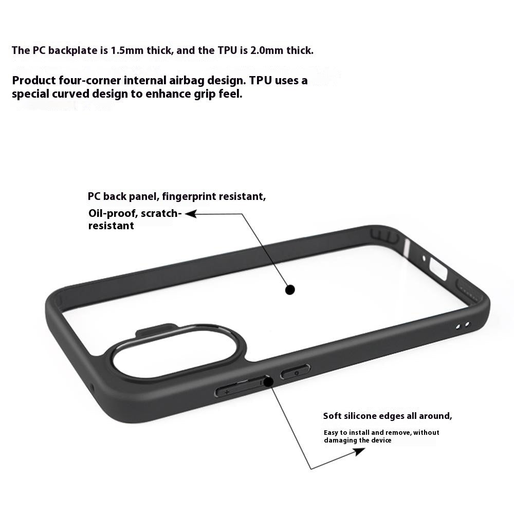 For Xiaomi Redmi Turbo 4 Pro 5G  /  Poco F7 5G Case Shockproof PC + TPU Clear Back Phone Cover