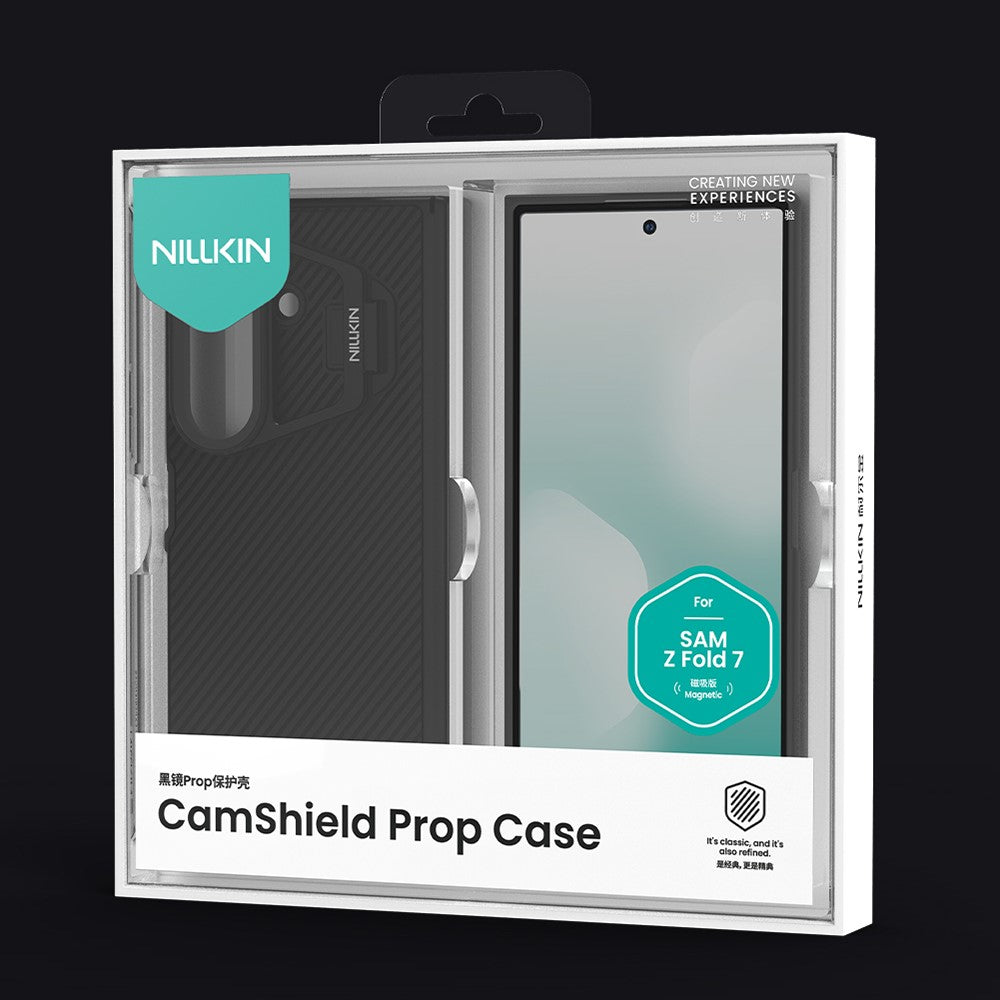 NILLKIN CamShield Prop Magnetic Series For Samsung Galaxy Z Fold7 5G Case PC Phone Cover with Clear Camera Lid