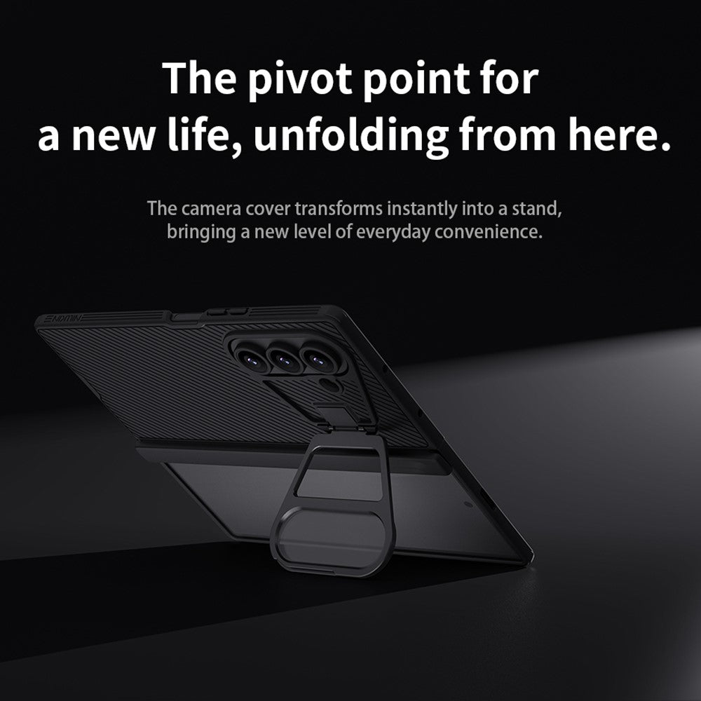 NILLKIN CamShield Prop Magnetic Series For Samsung Galaxy Z Fold7 5G Case PC Phone Cover with Clear Camera Lid