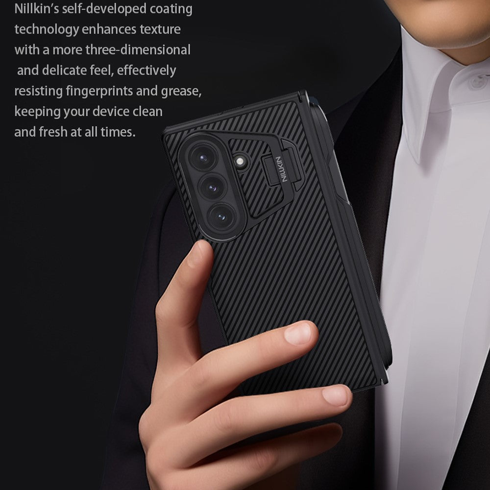 NILLKIN CamShield Prop Series For Samsung Galaxy Z Fold7 5G Case PC Phone Cover with Clear Camera Lid / Stylus Pen
