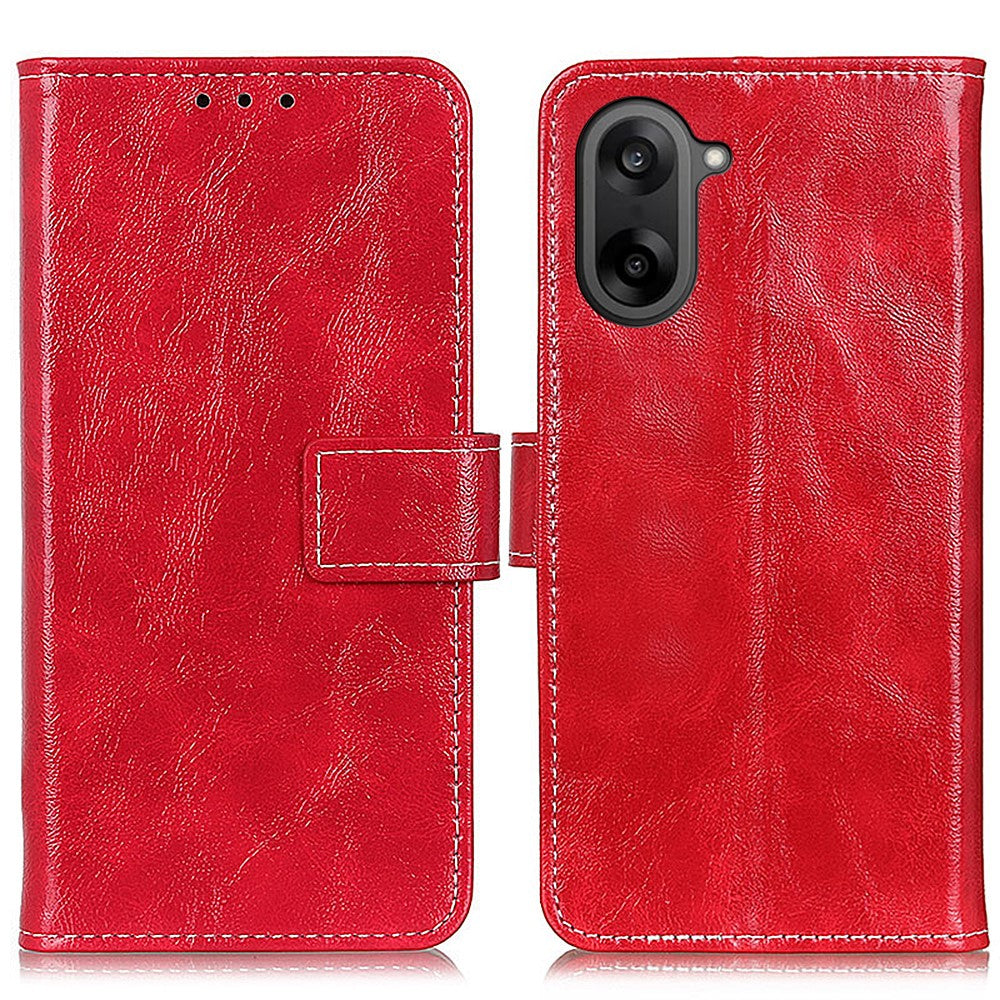 OnePlus Nord CE5 5G / Ace 5 Racing 5G Plånboksfodral Lädermobilfodral Crazy Horse Texture