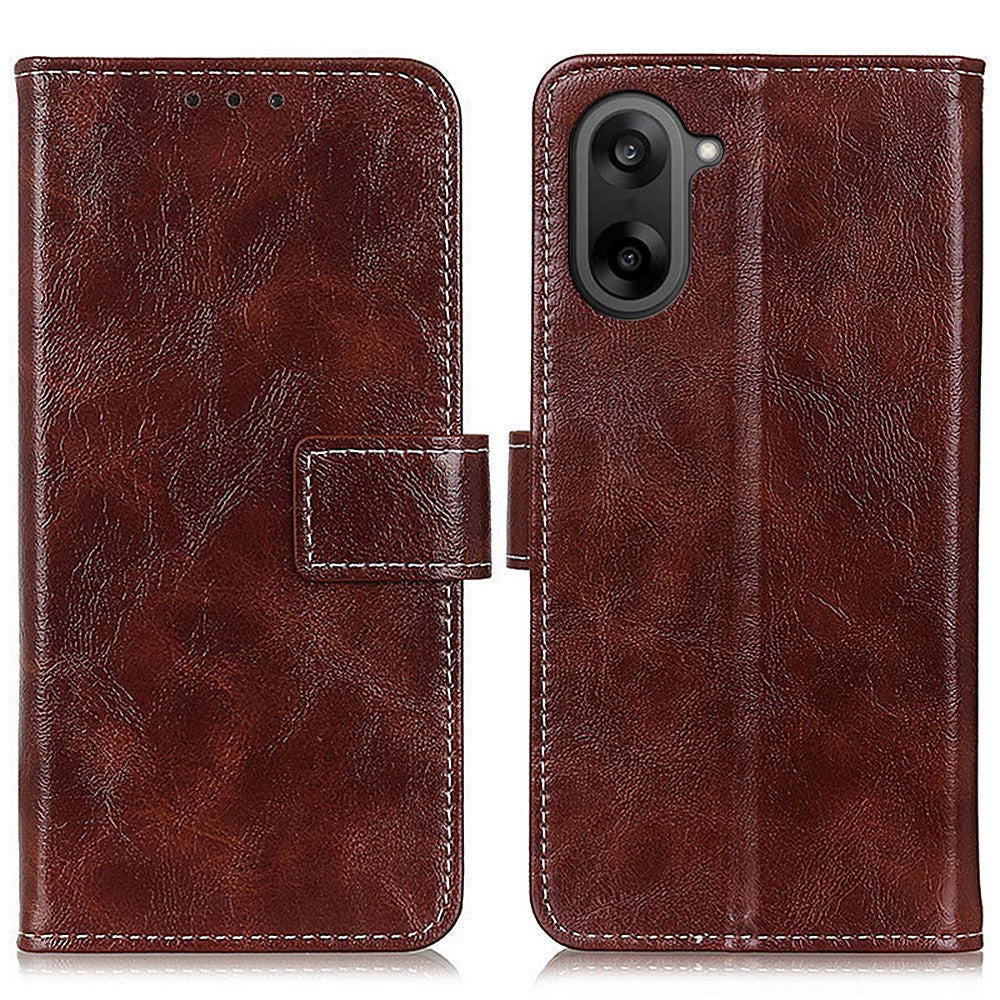 OnePlus Nord CE5 5G / Ace 5 Racing 5G Plånboksfodral Lädermobilfodral Crazy Horse Texture