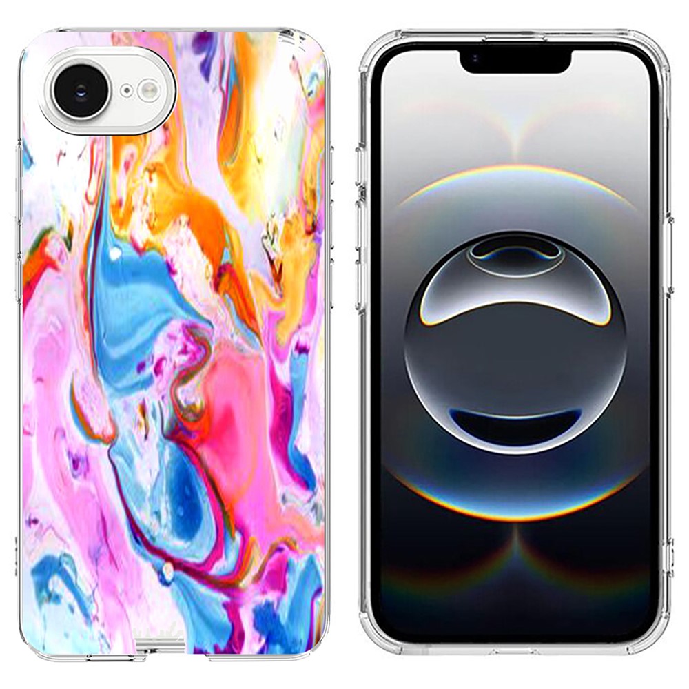 For iPhone 17th / 16th Case Marble Pattern Printing Soft TPU Phone Cover