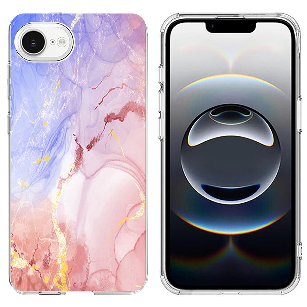 For iPhone 17th / 16th Case Marble Pattern Printing Soft TPU Phone Cover