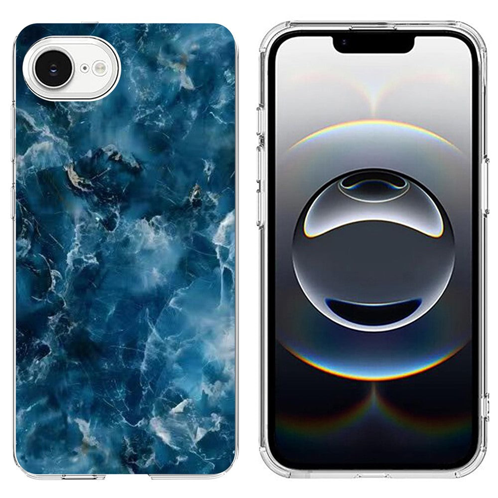 For iPhone 17th / 16th Case Marble Pattern Printing Soft TPU Phone Cover