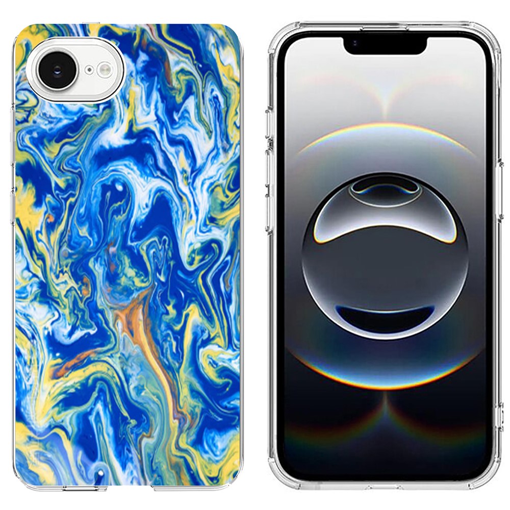 For iPhone 17th / 16th Case Marble Pattern Printing Soft TPU Phone Cover
