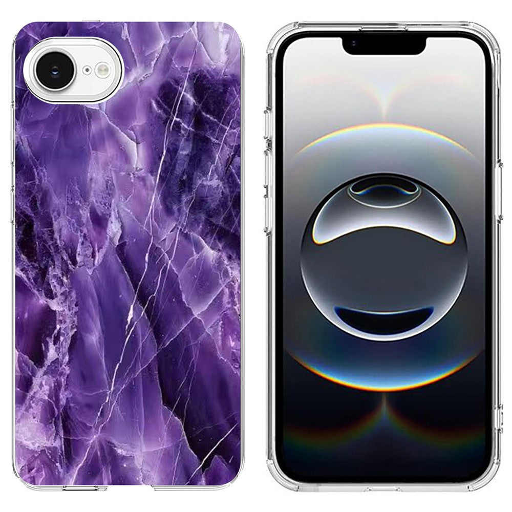 For iPhone 17th / 16th Case Marble Pattern Printing Soft TPU Phone Cover