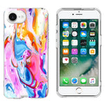For iPhone SE (2022) / (2020) / 8 / 7 Case Marble Pattern Printing Soft TPU Phone Cover