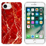 For iPhone SE (2022) / (2020) / 8 / 7 Case Marble Pattern Printing Soft TPU Phone Cover