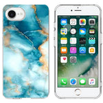 For iPhone SE (2022) / (2020) / 8 / 7 Case Marble Pattern Printing Soft TPU Phone Cover