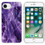For iPhone SE (2022) / (2020) / 8 / 7 Case Marble Pattern Printing Soft TPU Phone Cover